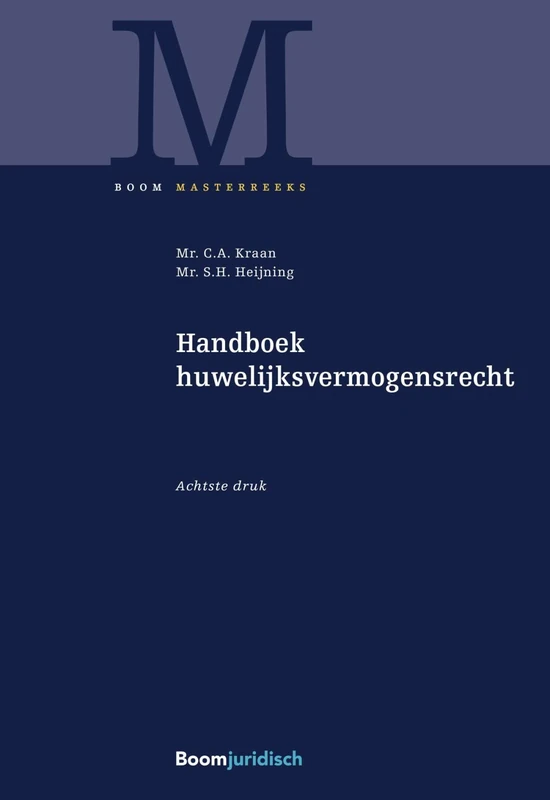 Handboek huwelijksvermogensrecht (Boom Masterreeks) - Image 1