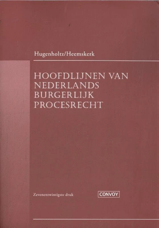 Hoofdlijnen van Nederlands burgerlijk procesrecht