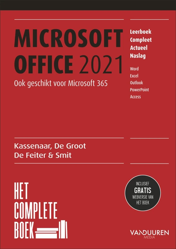Microsoft Office 2021 (Het complete boek)