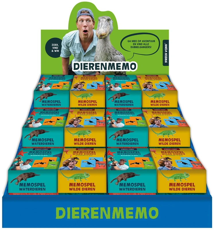 Display Freek Vonk Dierenmemo - 2 x 6 ex. - Image 1