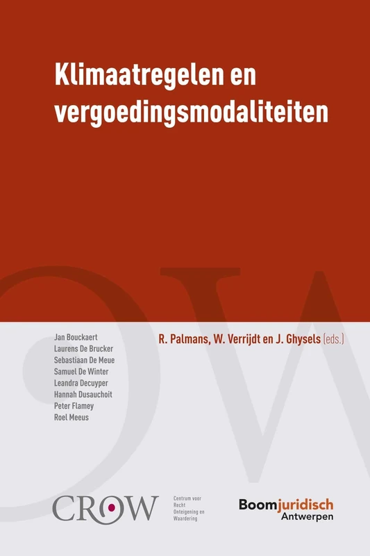 Klimaatregelen en vergoedingsmodaliteiten (Centrum voor recht, onteigening en waardering (CROW))