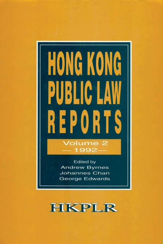 Hong Kong Public Law Reports: v. 2