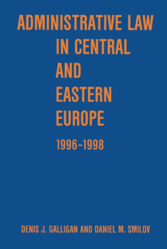 Administrative Law in Central and Eastern Europe