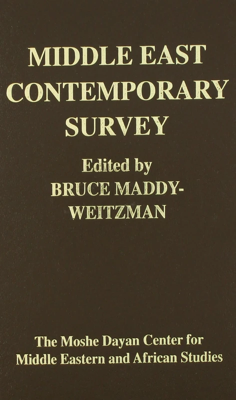 Middle East Contemporary Survey: Vol XXIV (Middle East Contemporary Survey): 24