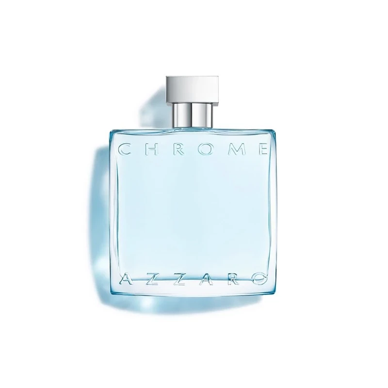 Azzaro Chrome Eau de Toilette for Men, Fresh Aquatic Woody Fragrance, Everyday Men's Aftershave, Invigorating & Comforting Scent, Sandalwood, Amber, Maté accord, Perfume for Men, 50Ml