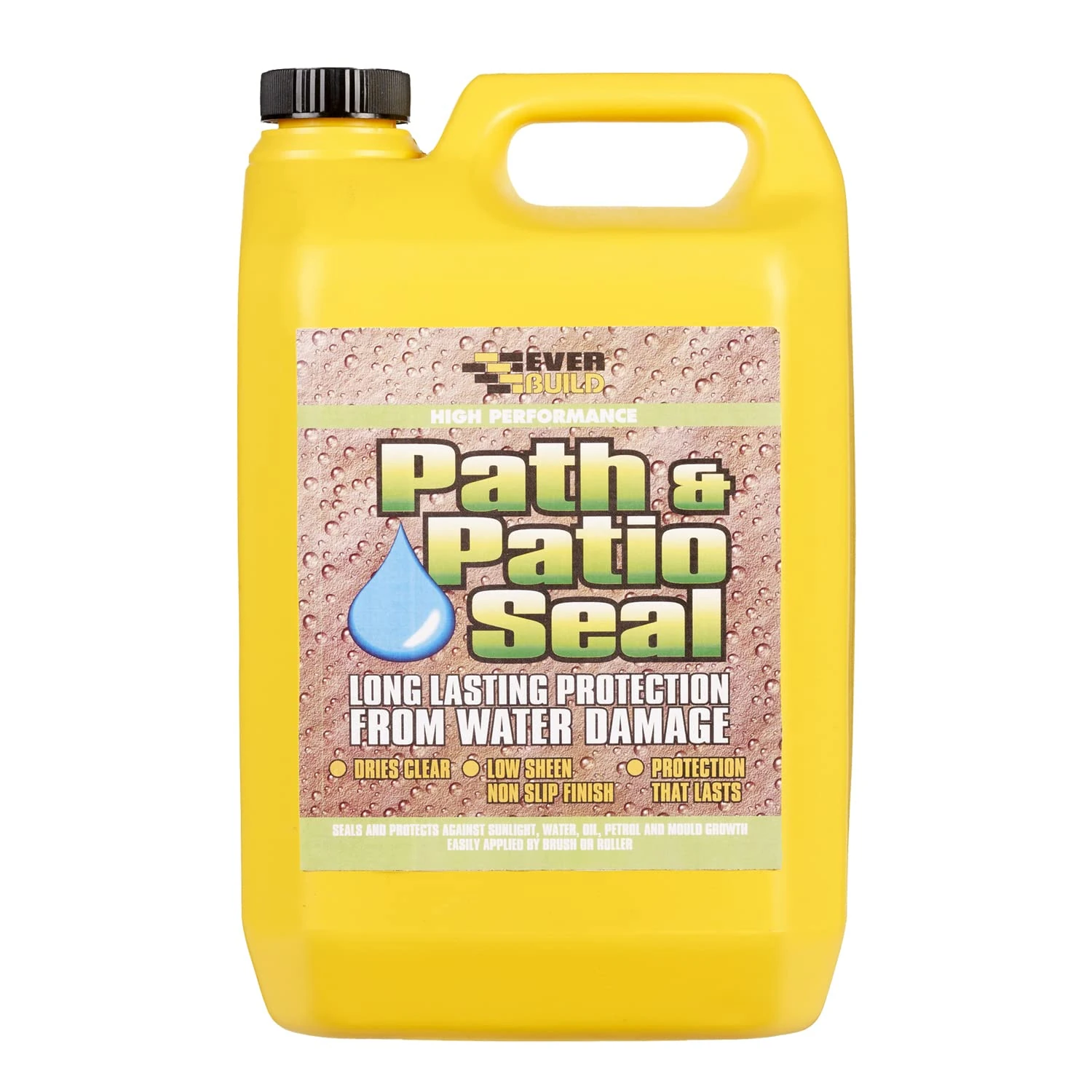 Everbuild 405 High-Performance Path and Patio Seal – Solvent-free – Clear – 5 Litre