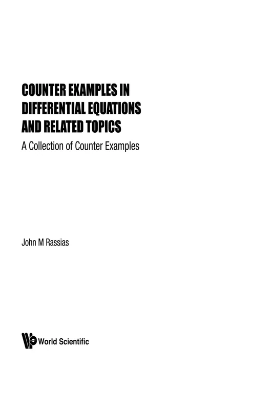 Counter-Examples In Differential Equations And Related Topics - Image 1
