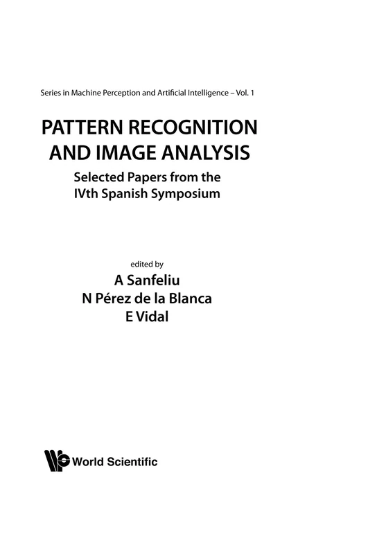 Pattern Recognition And Image Analysis - World Scientific