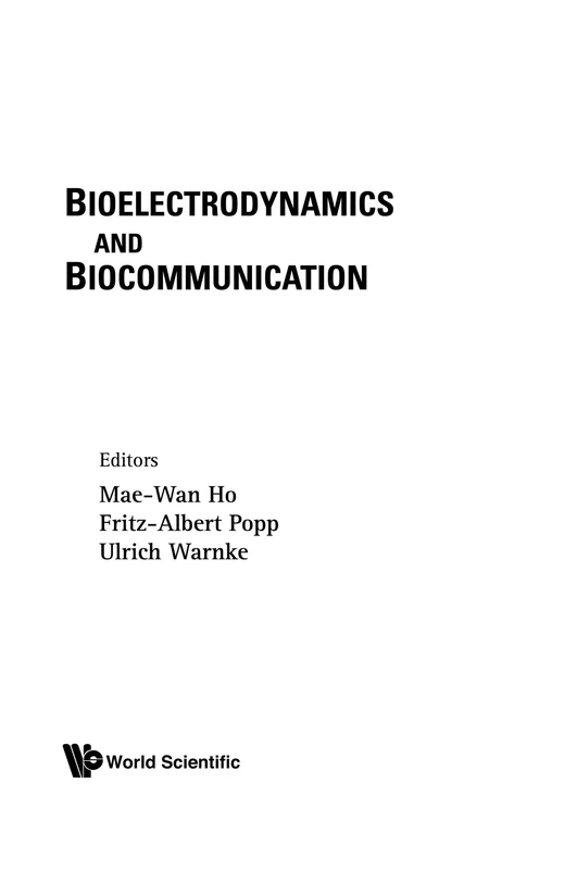 Scientific Publishing Bioelectrodynamics And Biocommunication