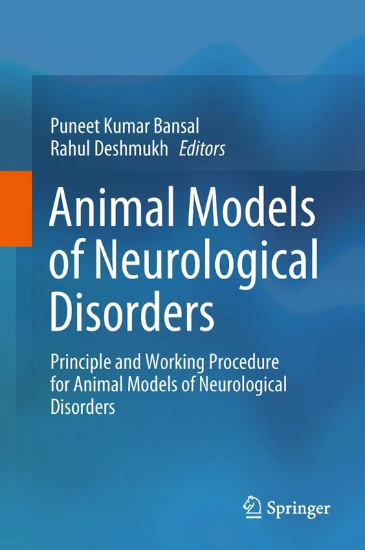 Springer Animal Models of Neurological Disorders Textbook