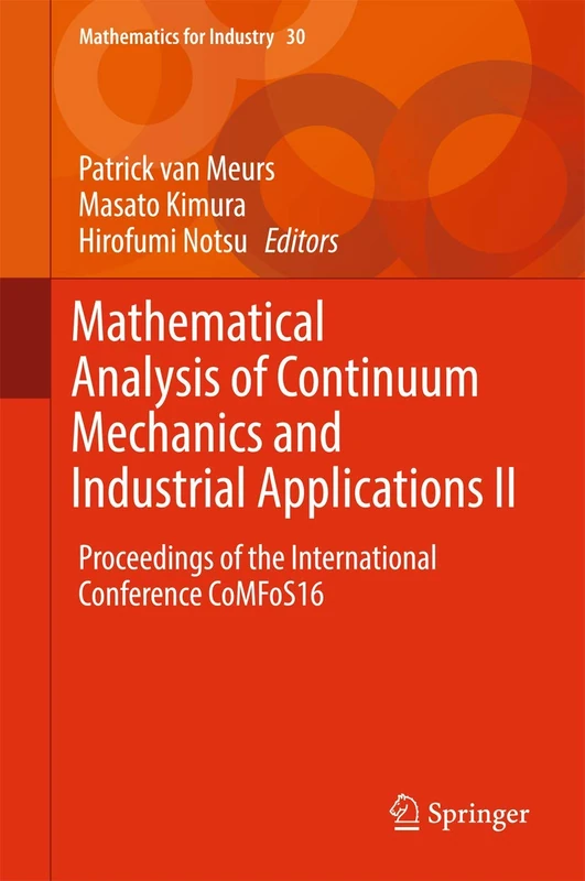 Springer Mathematical Analysis of Continuum Mechanics CoMFoS16