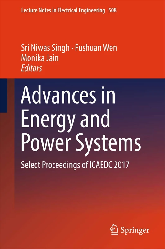Springer Advances in Energy and Power Systems ICAEDC 2017