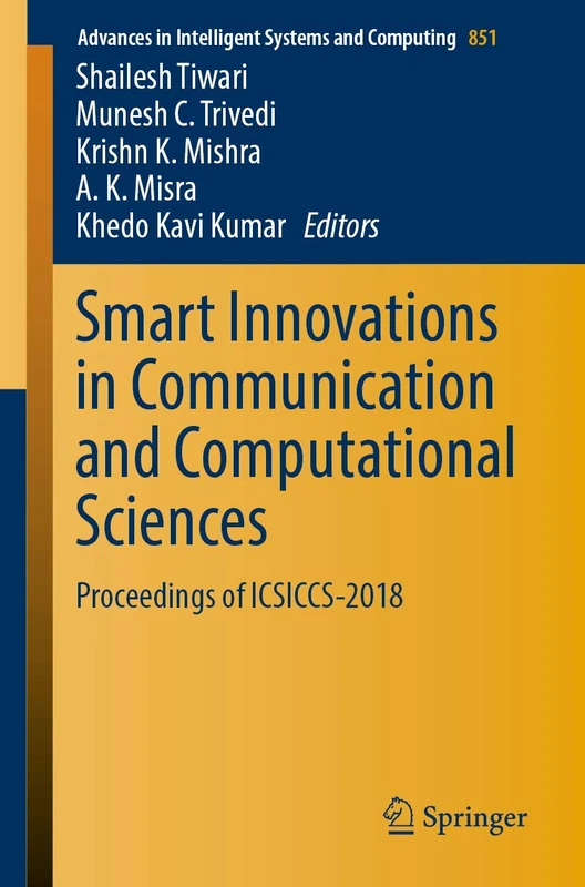 Springer Smart Innovations in Communication and Computational Sciences