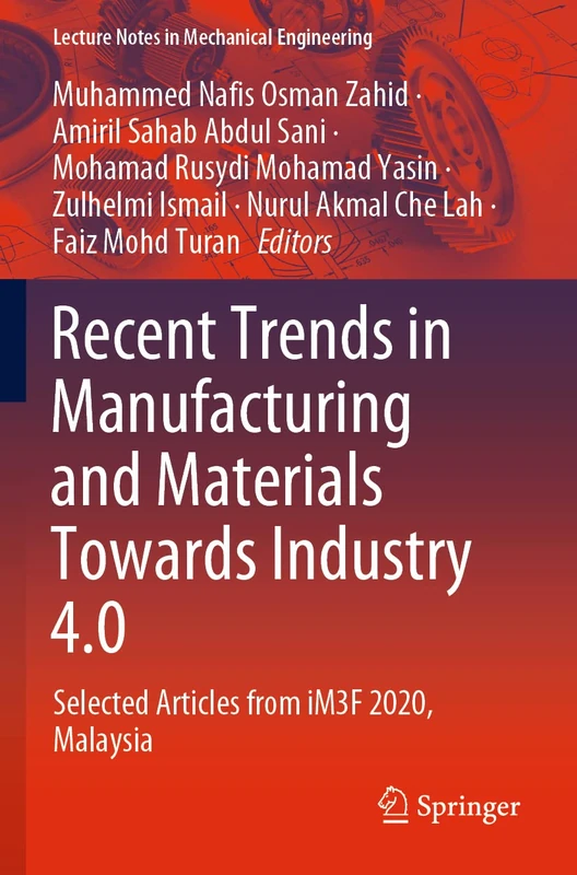 Springer - Recent Trends in Manufacturing and Materials Book