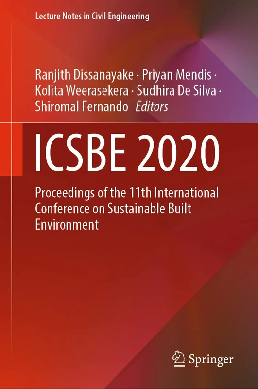 Springer ICSBE 2020 - Sustainable Built Environment Proceedings