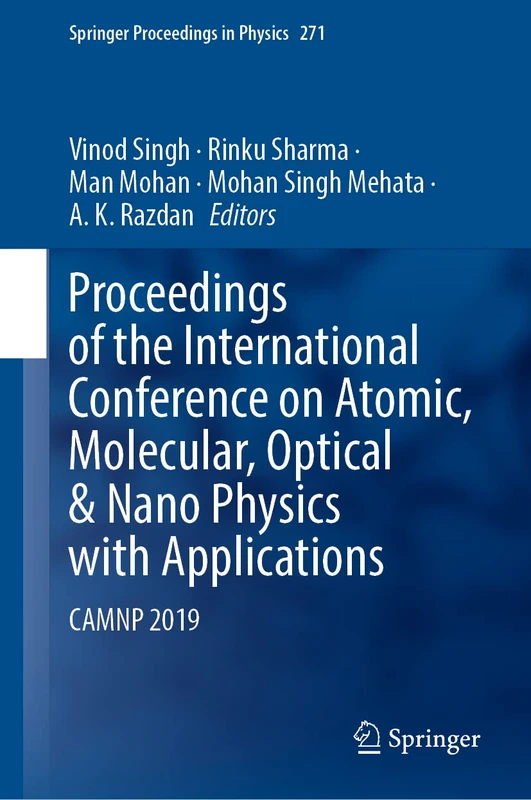 Springer CAMNP 2019 Proceedings - Atomic and Nano Physics