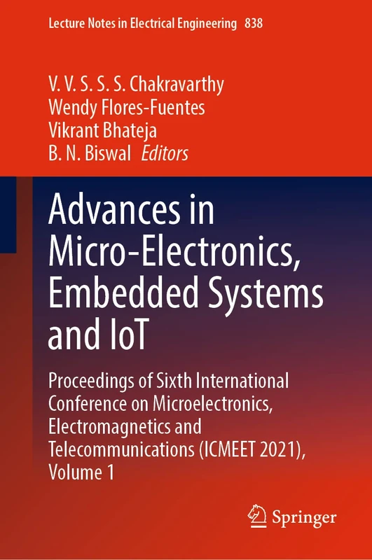 Springer Advances in Micro-Electronics, Embedded Systems and IoT