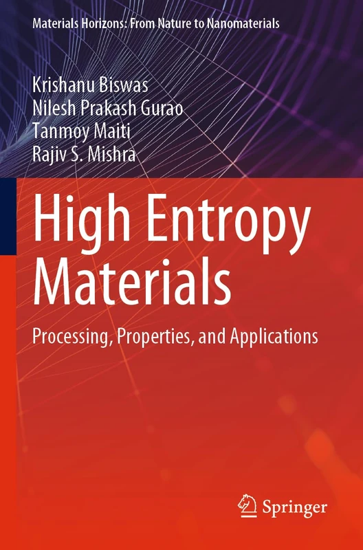 Springer High Entropy Materials - Materials Horizons Book