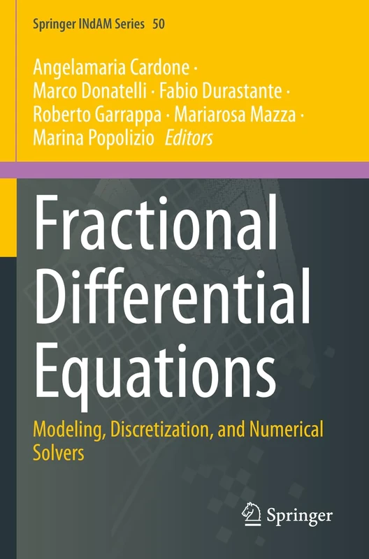 Springer Fractional Differential Equations - INdAM Series 50