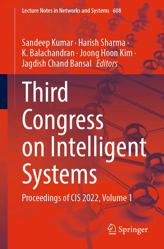 Springer Third Congress on Intelligent Systems CIS 2022 Vol 1