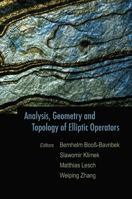 Analysis, Geometry and Topology of Elliptic Operators - Books