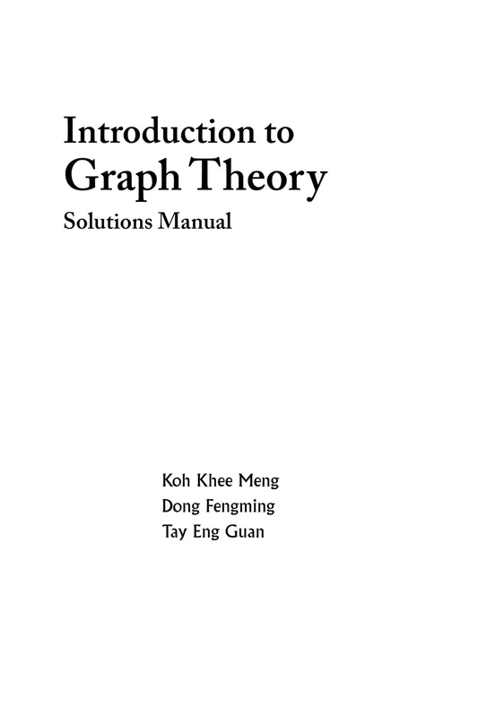 Introduction to graph theory: solutions manual - Image 1
