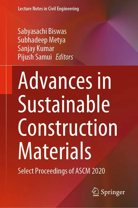 Springer Advances in Sustainable Construction Materials ASCM 2020