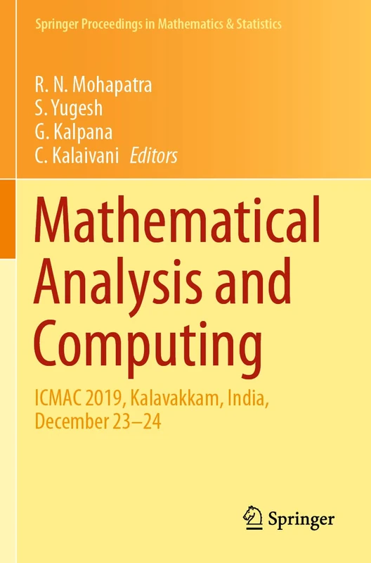 Springer Mathematical Analysis and Computing ICMAC 2019 Book