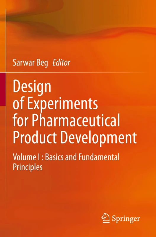 Springer Design of Experiments for Pharmaceutical Development Vol I
