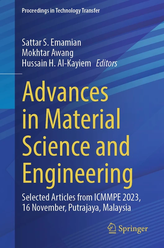 Springer Advances in Material Science and Engineering ICMMPE 2023