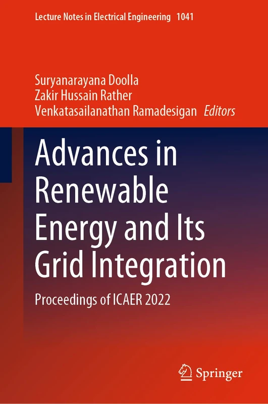 Springer Advances in Renewable Energy and Grid Integration 1041