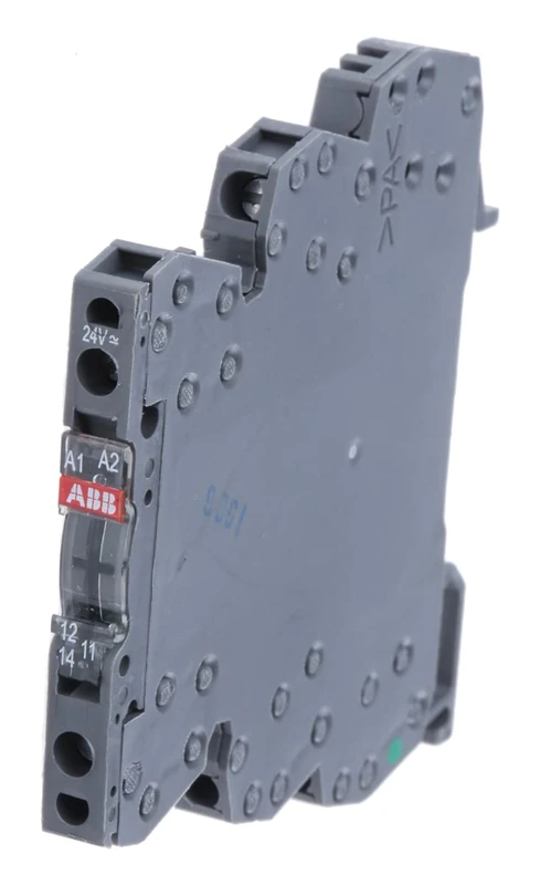 ABB RB121G-24VUC Interface Relay R600 1c/o, A1-A2=24V AC/DC, 5-250V AC/10mA-6A (ABB1SNA645005R0700)