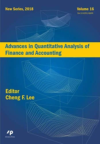 Advances in Quantitative Analysis of Finance and Accounting (New Series) vol.16