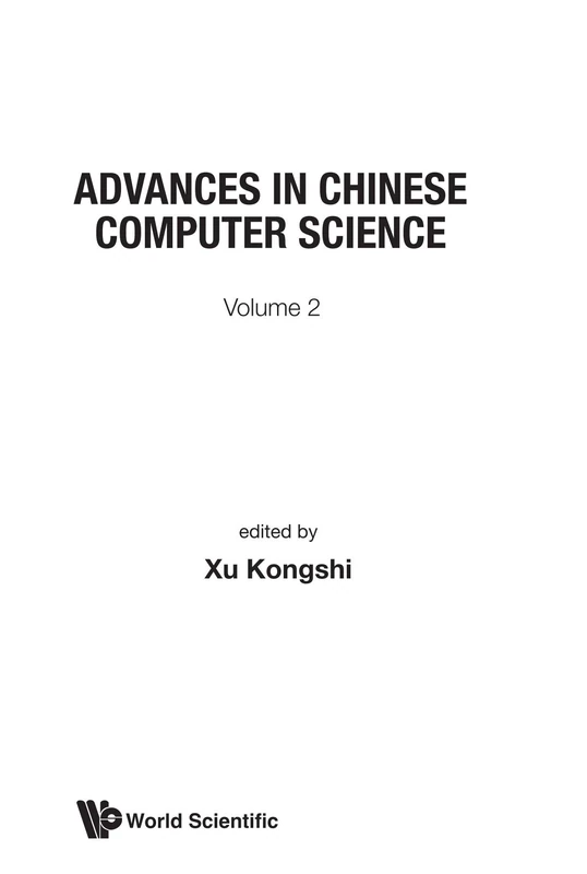Advances In Chinese Computer Science, Vol 2