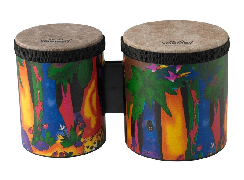Remo World Percussion - Kids Percussion - Bongo - 5", 6" x 6.5" - KD-5400-01
