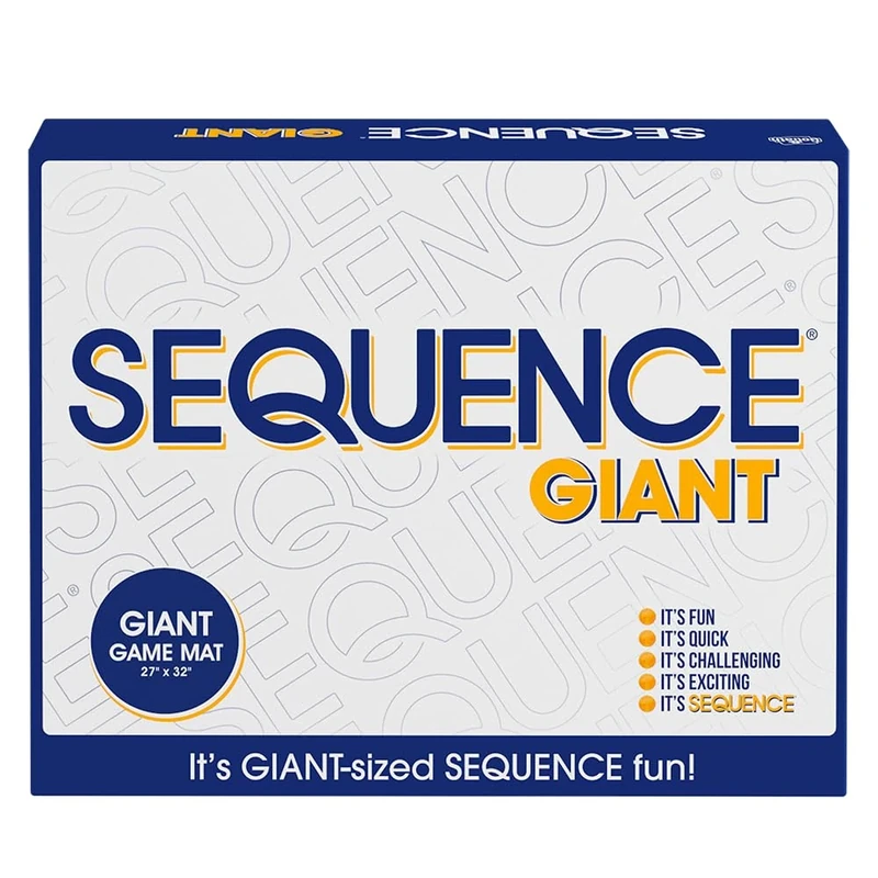 Sequence Jumbo, Fun Family Strategy Game, for 2-12 Players, Ages 7+