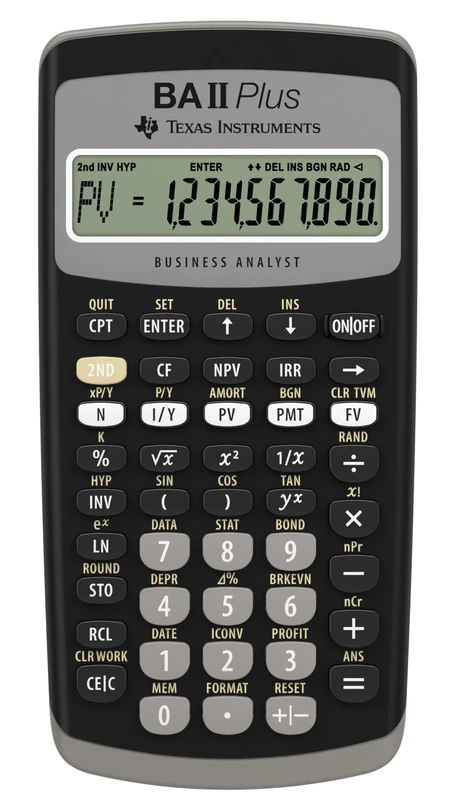 Texas Instruments Baiiplus Advance Financial Cal IIBAPL/TBL/1L1 - Image 1