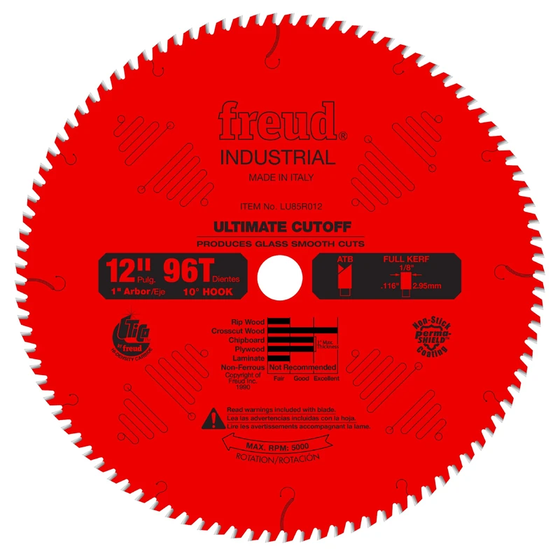 Freud 12" x 96T Ultimate Cut-Off Blade (LU85R012)