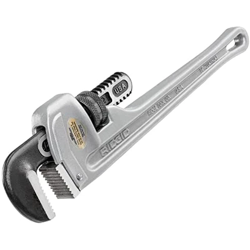 RIDGID 31095 Model 814 Aluminium Straight Pipe Wrench, 14-inch Plumbing Wrench, Pack of 1