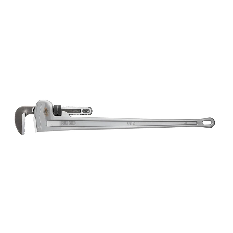 RIDGID 31115 Model 848 Aluminium Straight Pipe Wrench, 48-inch Plumbing Wrench