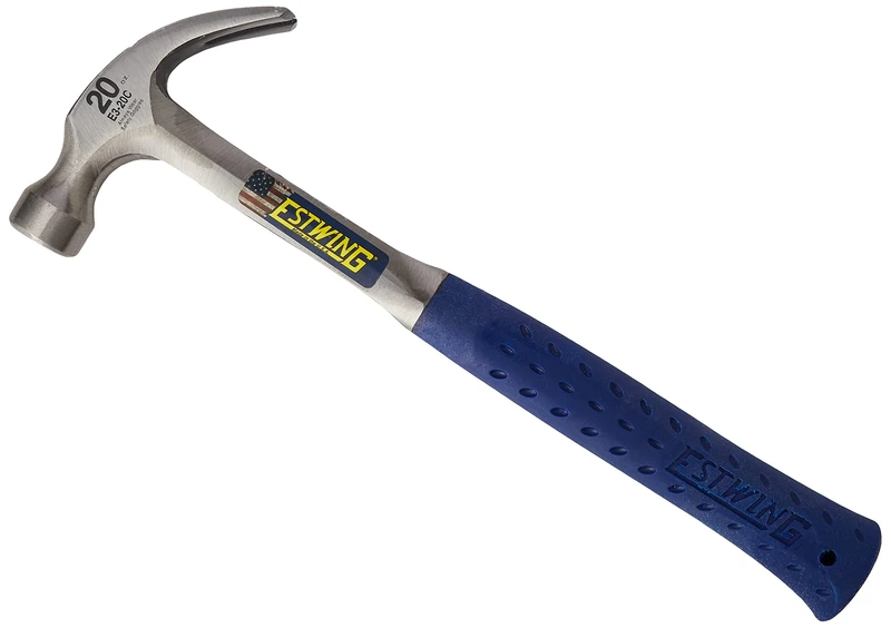 Estwing E3/20c Curved Claw Hammer - Vinyl Grip 20oz