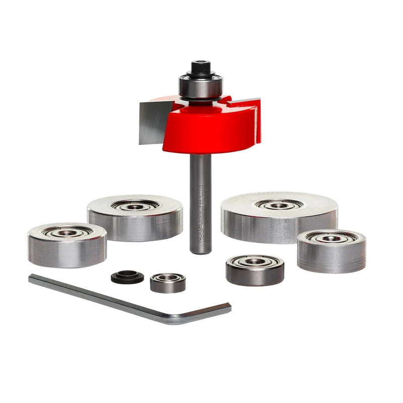 Freud 32-504: flush, 1/8",1/4",5/16",3/8",7/16",1/2" Depth Rabbeting Bit with Bearings