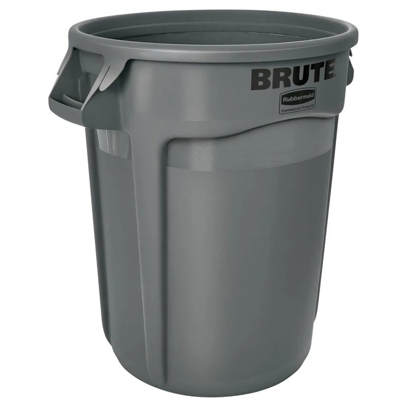 Rubbermaid Commercial Products Vented Brute Round Container 121 Litre Grey FG263200GRAY