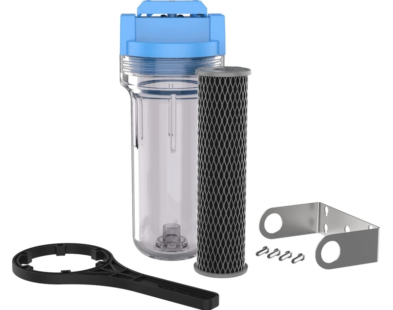 Omni Corporation U25E Whole House Water Filter System with Clear Housing