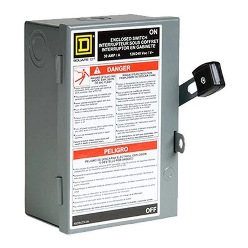 SQUARE D BY SCHNEIDER ELECTRIC 30-Amp Light-Duty 2-Plug Safety Switch