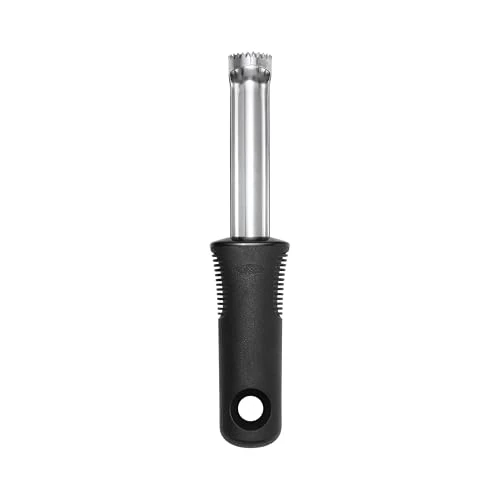 OXO Good Grips Apple Corer – Stainless Steel Fruit Corer with Sharp Serrated Blade & Non-Slip Handle, Dishwasher Safe