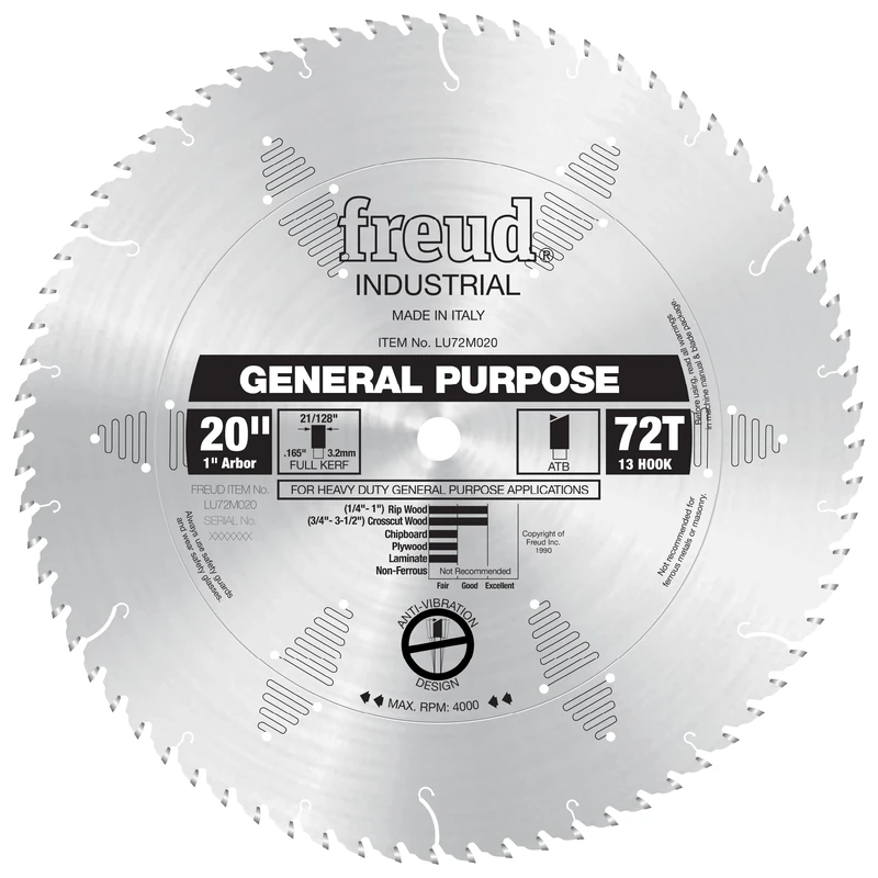 Freud LU72M020 20" General Purpose Blade, Multi, One Size