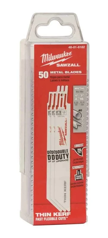Milwaukee Milwaukee 48-01-6182 Super Sawzall Blade 14 Teeth per Inch, 6-Inch Length - Image 1
