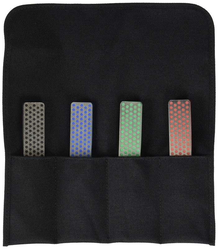 4" Diamond Whetstone Deluxe Kit of 4 Assorted Pocket Model sharpeners