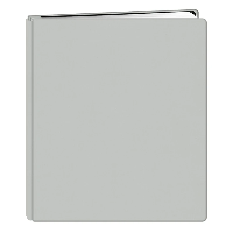 Pioneer FTM-811 8.5"x11" Family Treasures Deluxe Fabric Post Bound Scrapbook, Snow White - Image 1